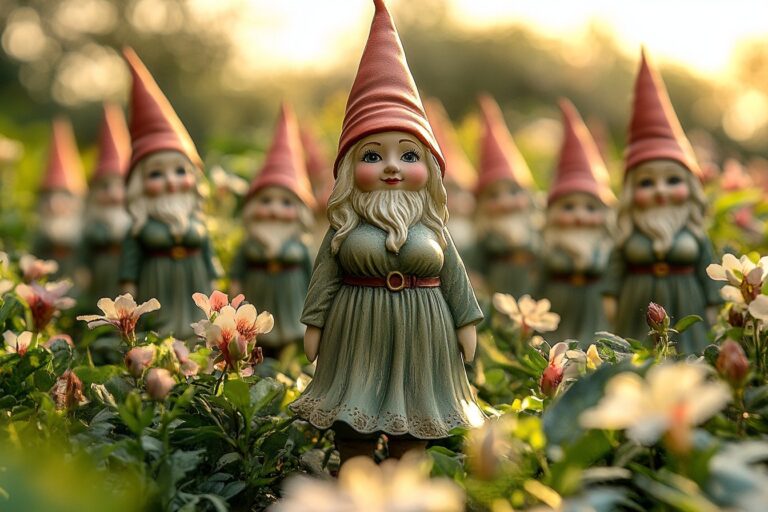 Ajoutez une touche de grâce à votre extérieur avec les nains de jardin féminins