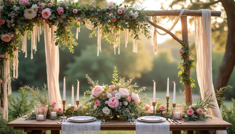 découvrez nos inspirations déco pour organiser un mariage bohème et romantique : idées de couleurs, accessoires, fleurs et ambiances pour un événement unique et tendance.