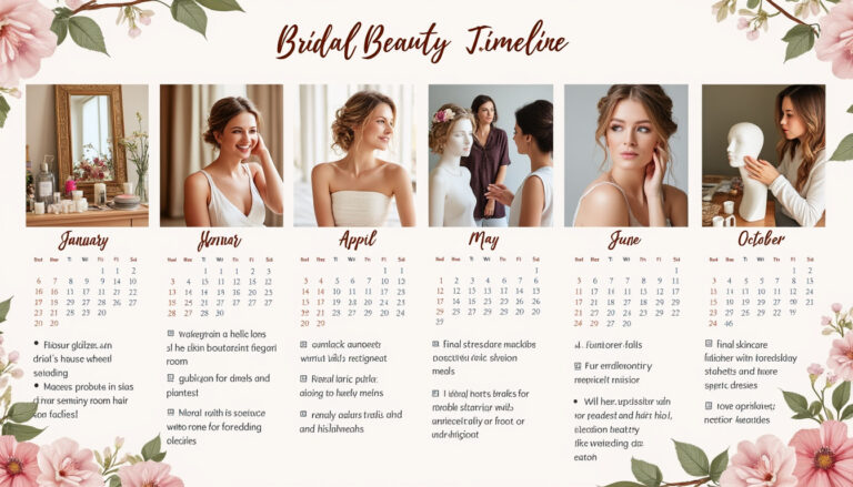 découvrez un planning beauté détaillé mois par mois pour sublimer la future mariée avant le jour j : conseils soins, coiffure, maquillage, bien-être et astuces pour une préparation sans stress.