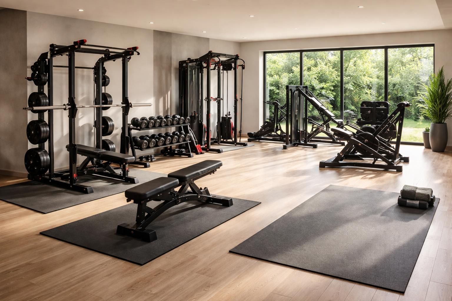 aménagez votre salle de sport à domicile avec les équipements arsenal strength et des tapis de yoga premium pour un entraînement complet et confortable.