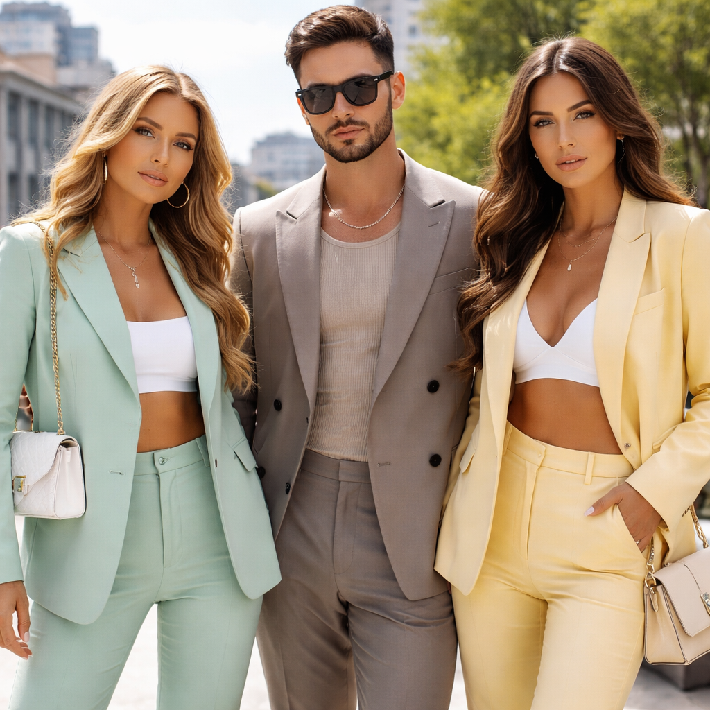 Ensembles tailleur la pièce mode qui fait vibrer les looks femme et homme sur les réseaux