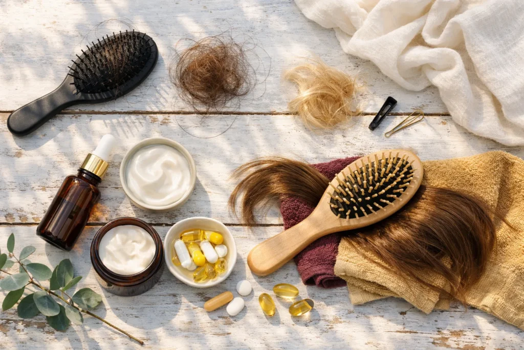 Cheveux après la grossesse : chute, repousse, ce qui aide vraiment